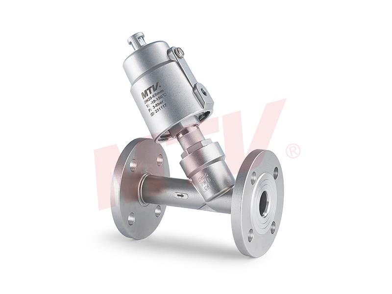 101係列 法蘭(lán)式不(bú)鏽鋼氣缸角座閥