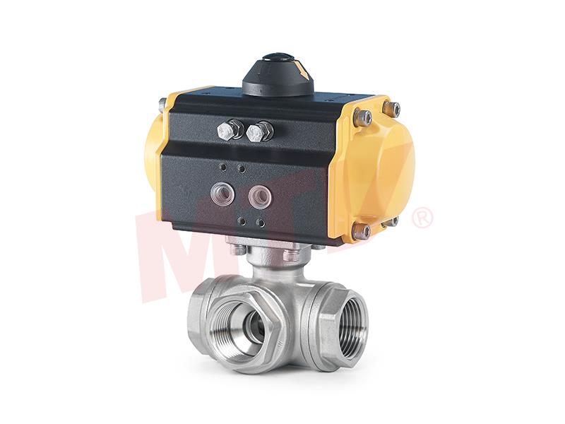 703係列 螺紋式(shì)氣(qì)動三通球閥