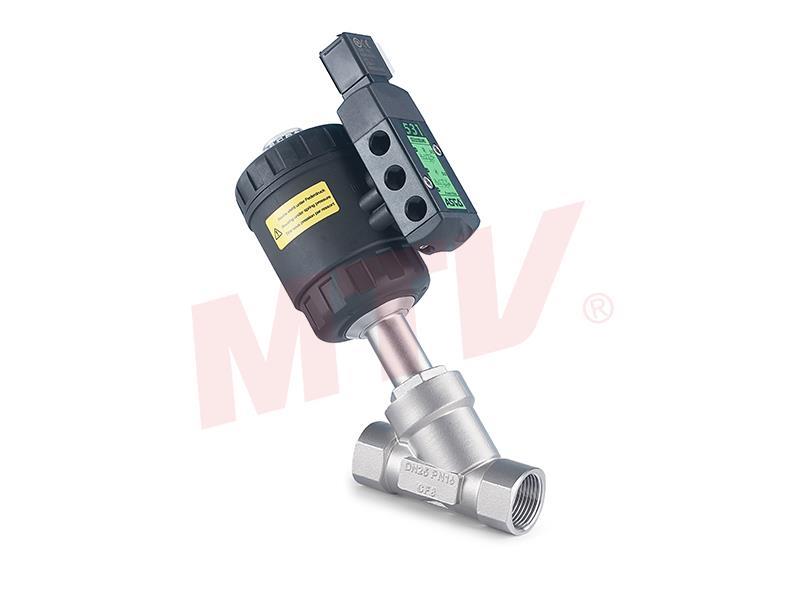 105 係列 螺紋式氣動角座（zuò）閥配電磁閥